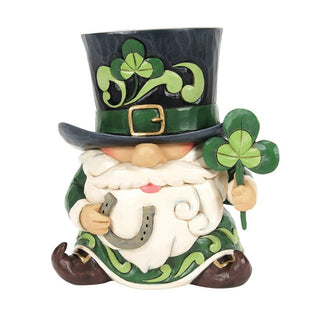 Jim Shore Heartwood Creek: Leprechaun In Top Hat Figurine sparkle-castle