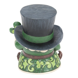 Jim Shore Heartwood Creek: Leprechaun In Top Hat Figurine sparkle-castle