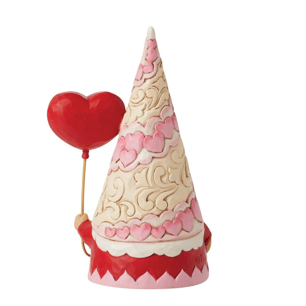 Jim Shore Heartwood Creek: Love Gnome with Heart Balloon Figurine sparkle-castle