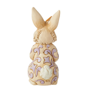 Jim Shore Heartwood Creek: Mini Bunny With Butterfly Figurine sparkle-castle