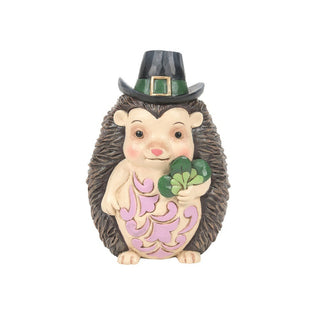 Jim Shore Heartwood Creek: Mini Irish Hedgehog In Top Hat Figurine sparkle-castle