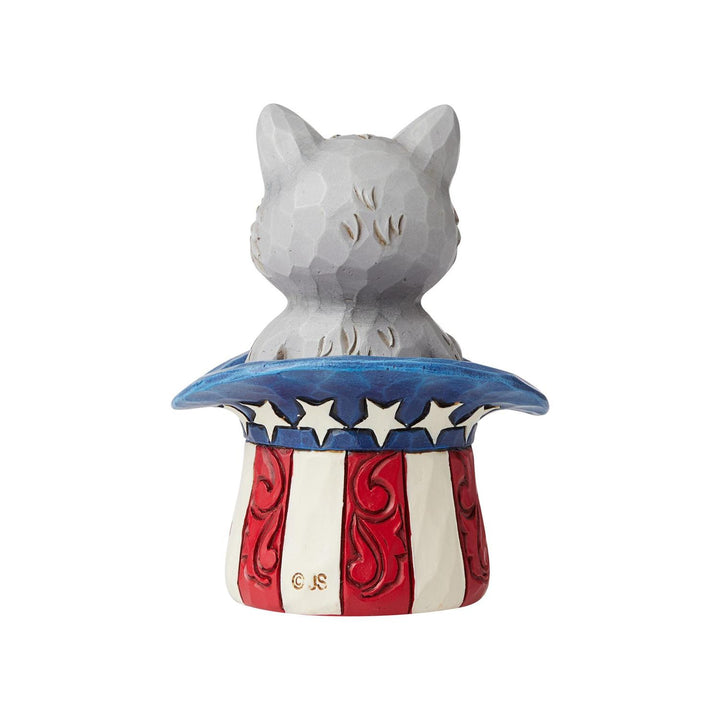 Jim Shore Heartwood Creek: Mini Patriotic Kitten in Boot Figurine sparkle-castle