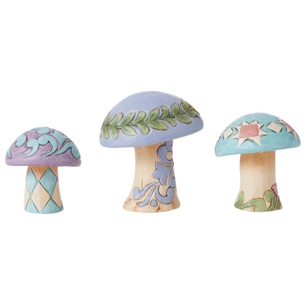 Jim Shore Heartwood Creek: Mushroom Figurines, Set of 3