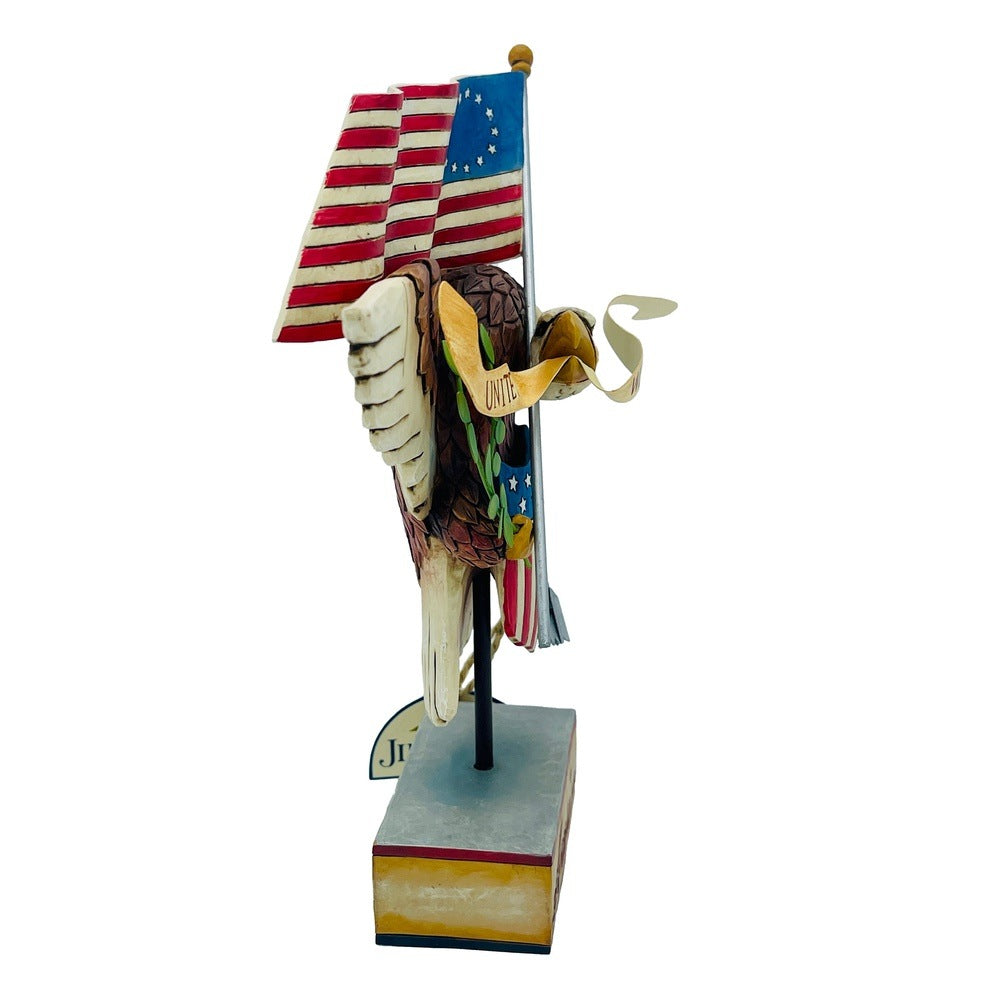 Jim Shore Heartwood Creek United States Goose Figurine