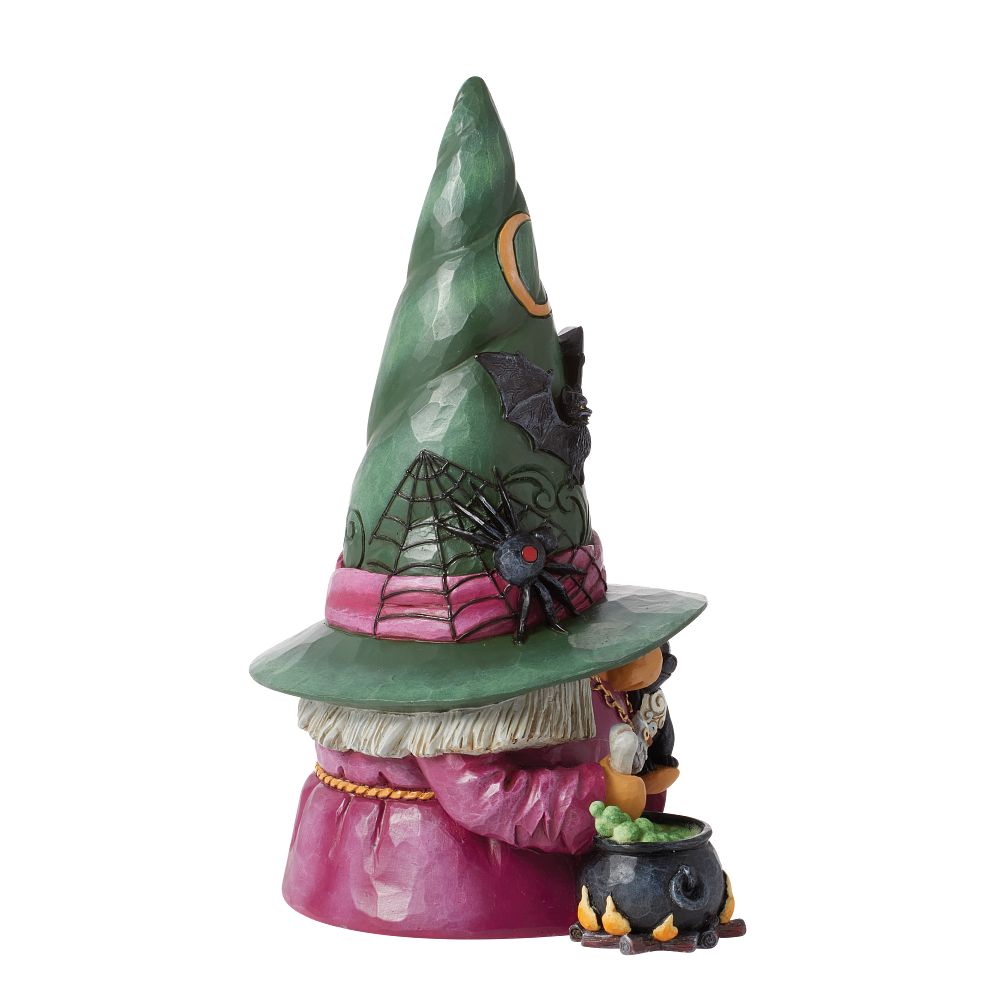 Jim Shore Heartwood Creek: Witch Gnome With Cauldron Figurine