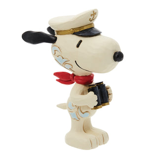 Jim Shore Peanuts: Mini Snoopy Sailor Captain Figurine sparkle-castle