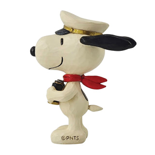 Jim Shore Peanuts: Mini Snoopy Sailor Captain Figurine sparkle-castle