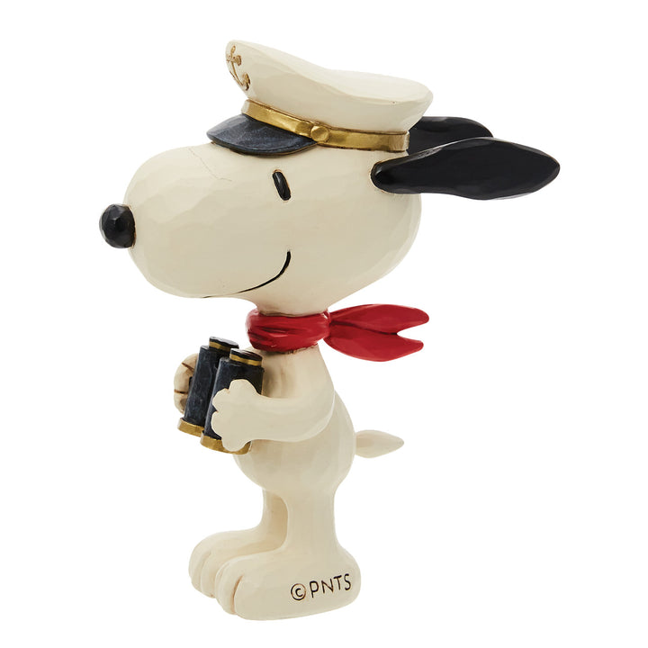 Jim Shore Peanuts: Mini Snoopy Sailor Captain Figurine sparkle-castle