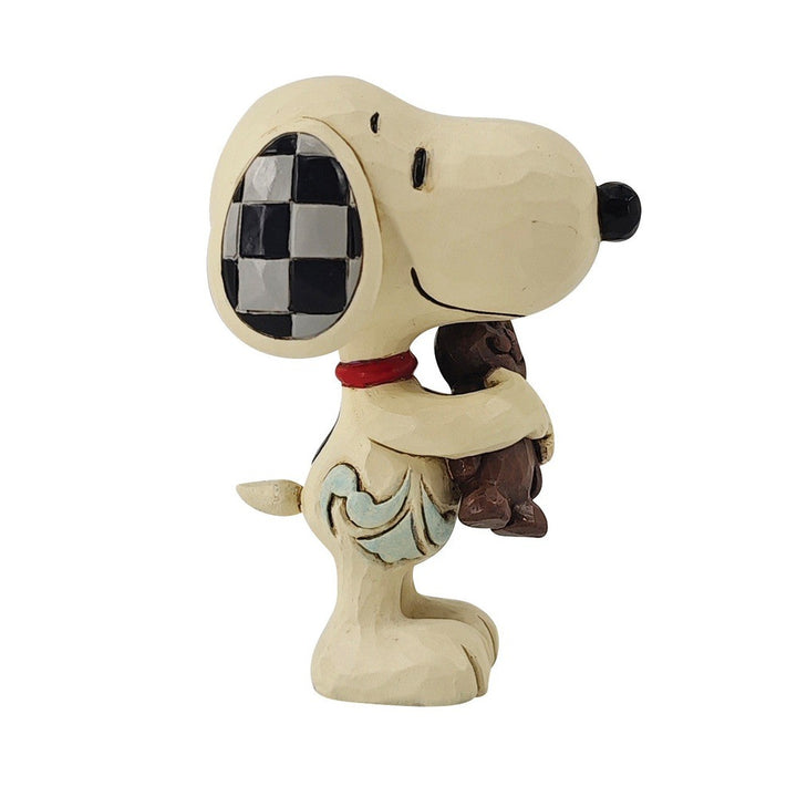 Jim Shore Peanuts: Mini Snoopy With Chocolate Bunny Figurine sparkle-castle