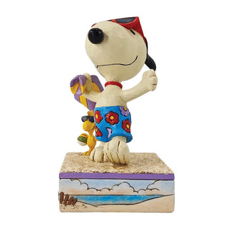 Jim Shore Peanuts: Snoopy & Woodstock At The Beach Figurine sparkle-castle