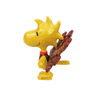 Jim Shore Peanuts: Woodstock Turkey Mini Figurine sparkle-castle