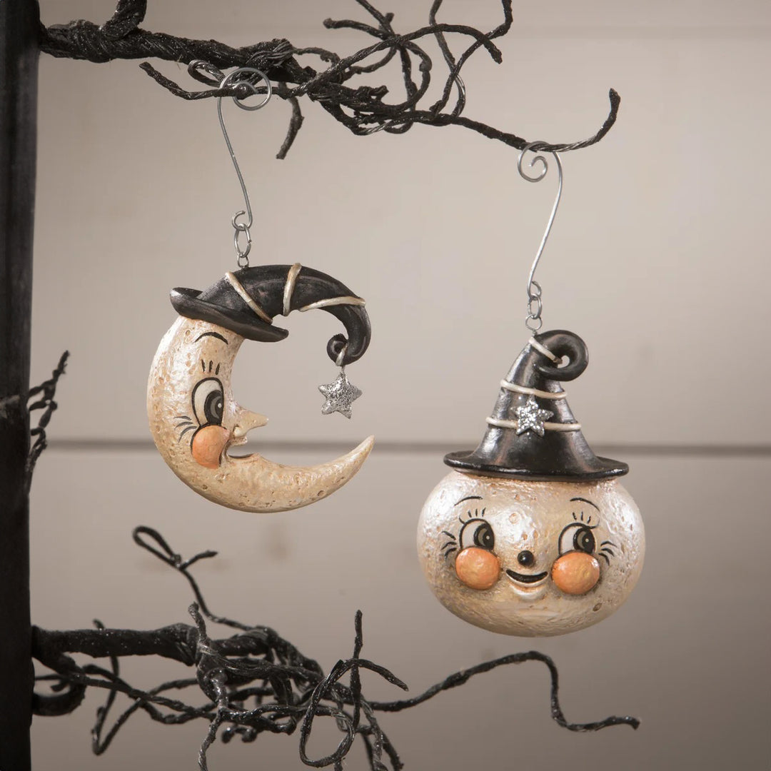 Johanna Parker by Bethany Lowe: Full Wanda Luna Hanging Ornament sparkle-castle