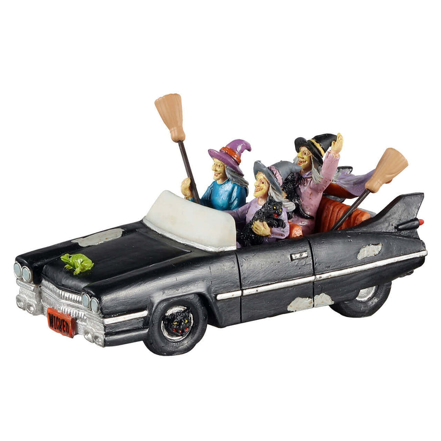 Lemax Spooky Town Halloween Village Accessory: Girls Night Out On Halloween sparkle-castle