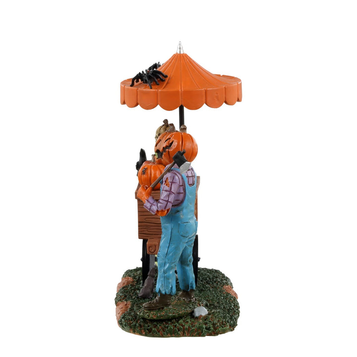Lemax Spooky Town Halloween Village Accessory: Pumpkin Patch Vendor sparkle-castle