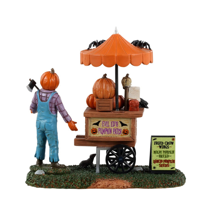 Lemax Spooky Town Halloween Village Accessory: Pumpkin Patch Vendor sparkle-castle