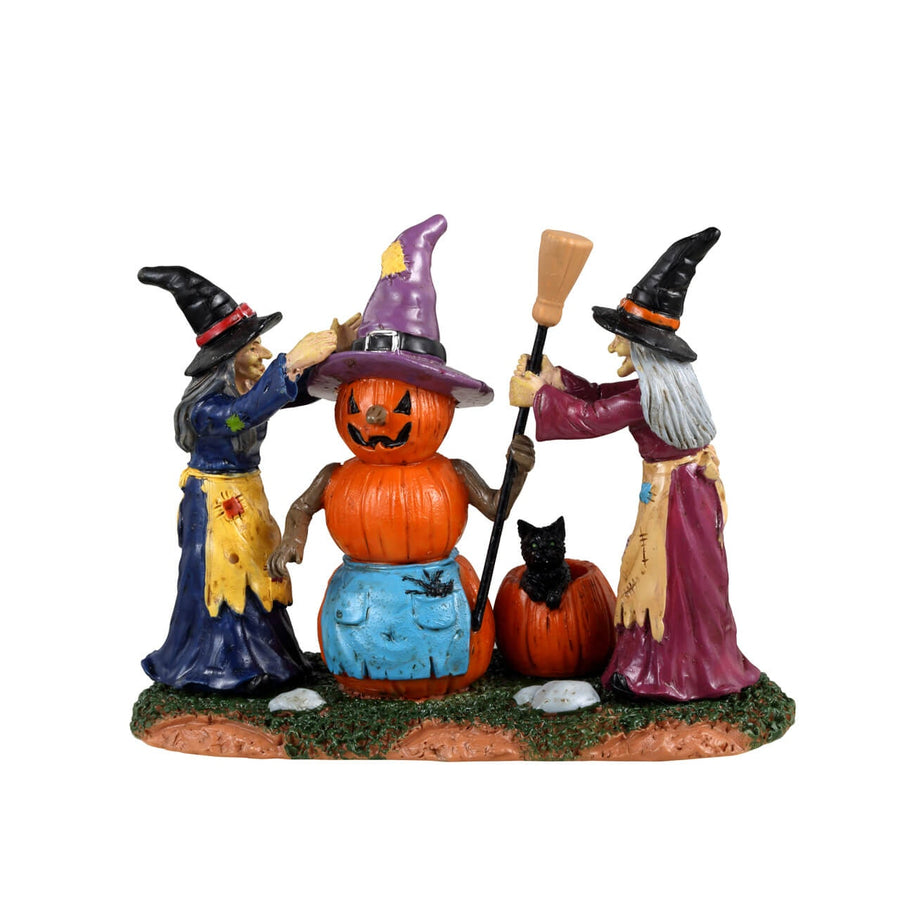 Lemax Spooky Town Halloween Village Accessory: Pumpkin Witch sparkle-castle