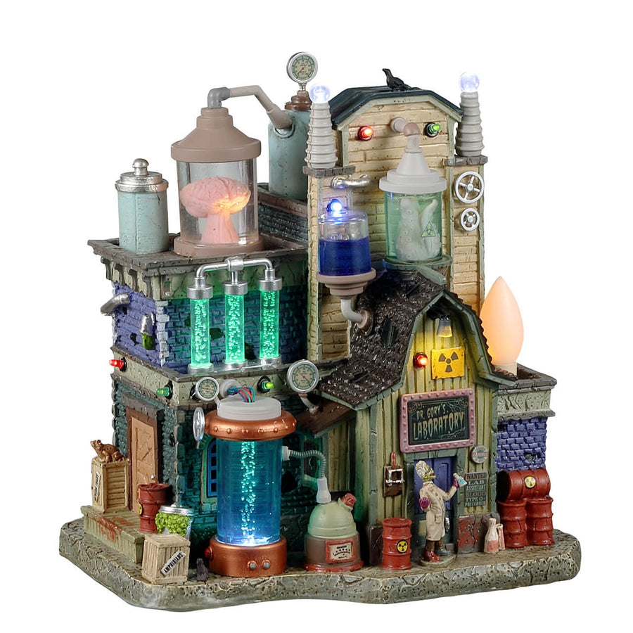 Lemax Spooky Town Halloween Village: Dr. Gory's Laboratory sparkle-castle