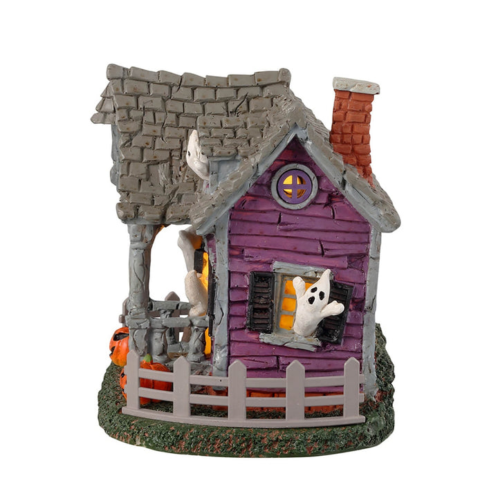 Lemax Spooky Town Halloween Village: Ghost Cottage sparkle-castle