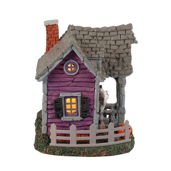 Lemax Spooky Town Halloween Village: Ghost Cottage sparkle-castle