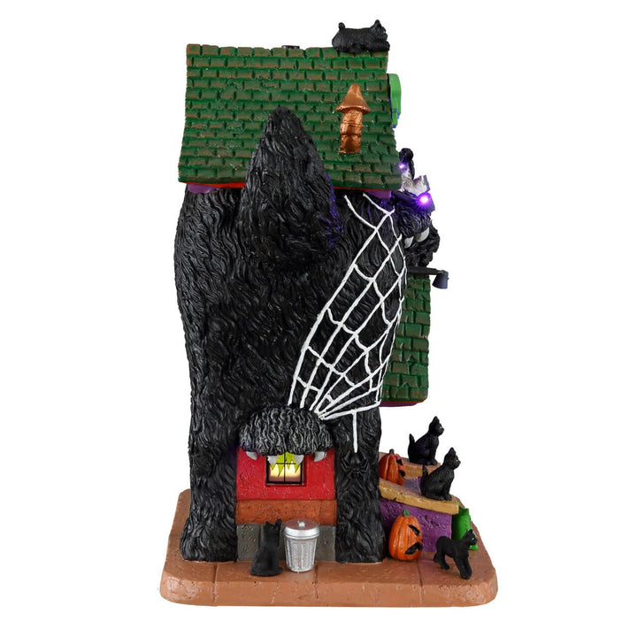 Lemax Spooky Town Halloween Village: Meow Mansion sparkle-castle