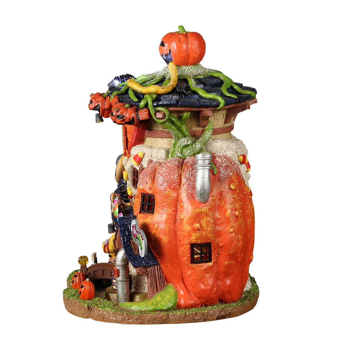 Lemax Spooky Town Halloween Village: Sugared Pumpkin Candy Shoppe sparkle-castle