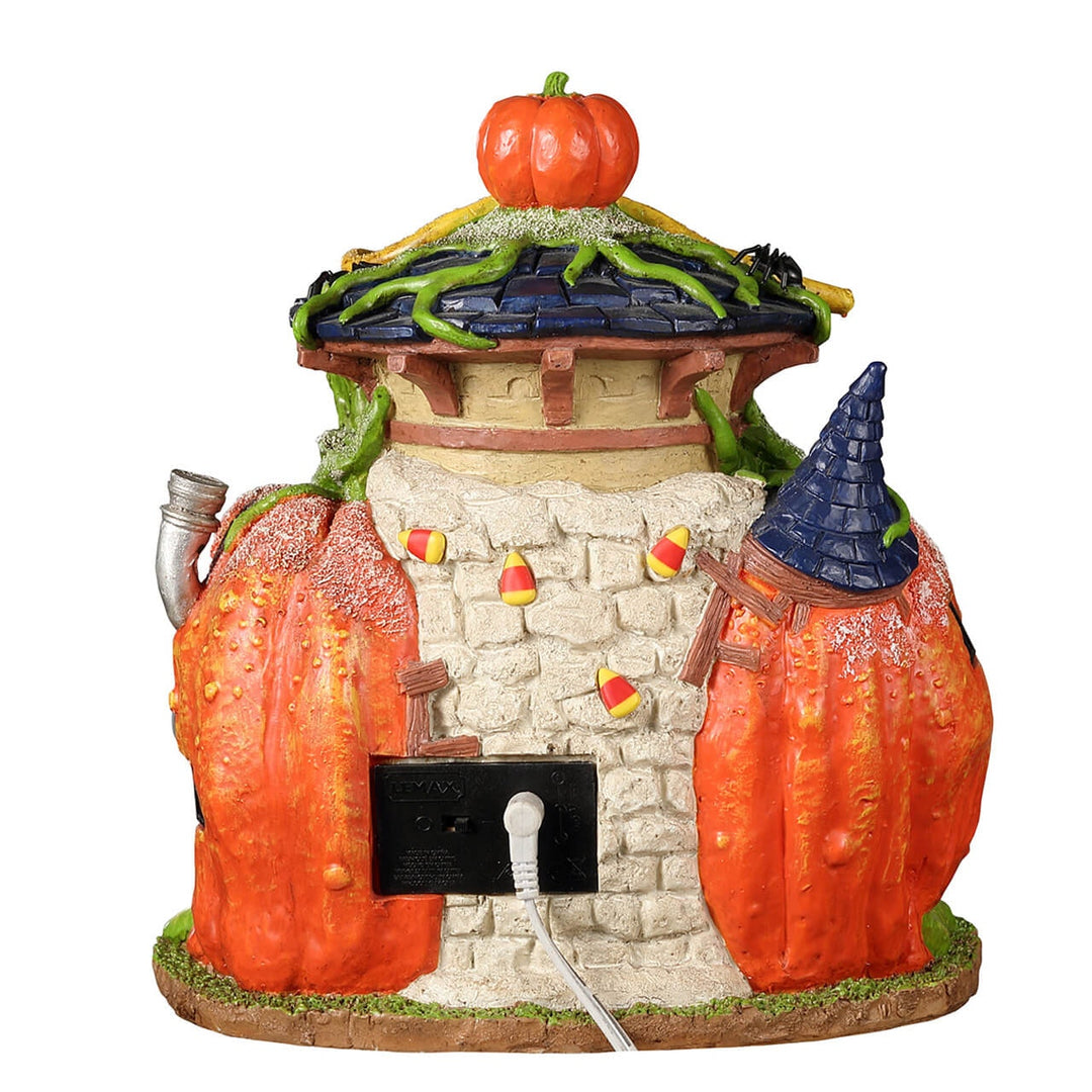 Lemax Spooky Town Halloween Village: Sugared Pumpkin Candy Shoppe sparkle-castle