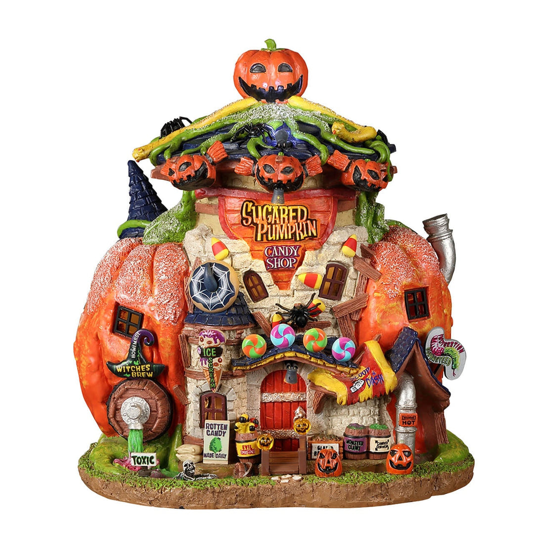 Lemax Spooky Town Halloween Village: Sugared Pumpkin Candy Shoppe