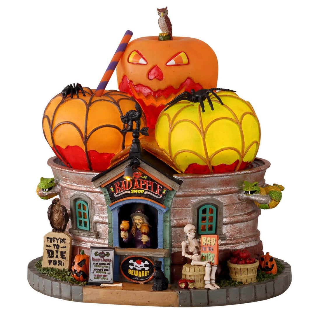 Lemax Spooky Town Halloween Village: The Bad Apple Shop