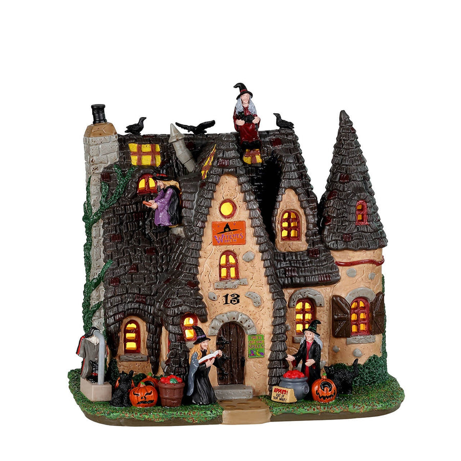Lemax Spooky Town Halloween Village: The Witch's Cottage sparkle-castle