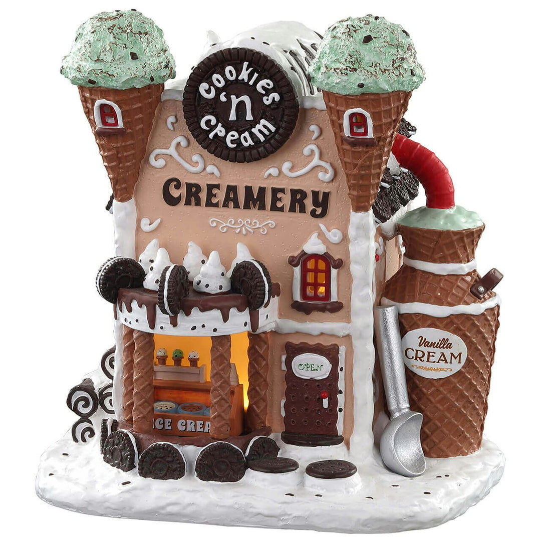 Lemax Sugar 'N Spice Village: Cookies 'N Cream Creamery sparkle-castle