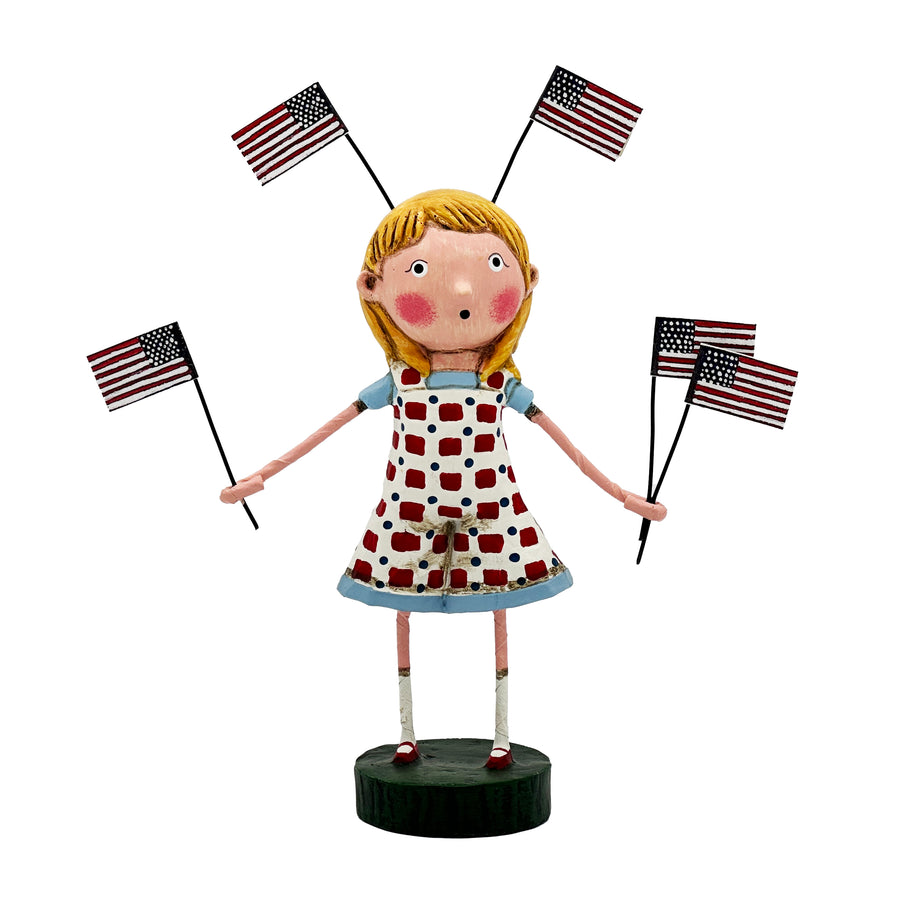 Lori Mitchell American Pride Collection: Fannie's Flags Figurine sparkle-castle