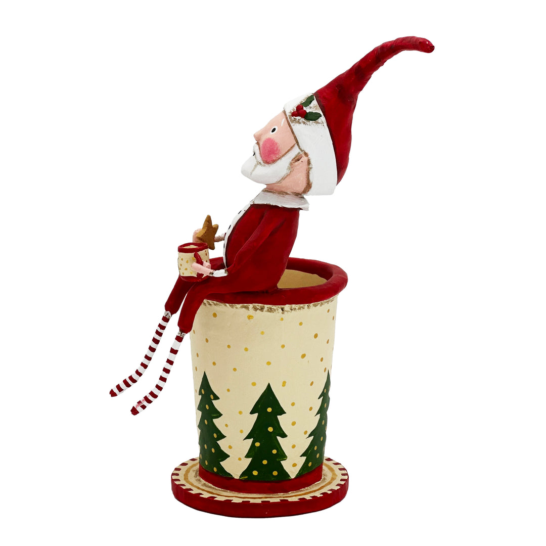 Lori Mitchell Christmas Collection: Cocoa and Cookies Santa Figurine sparkle-castle