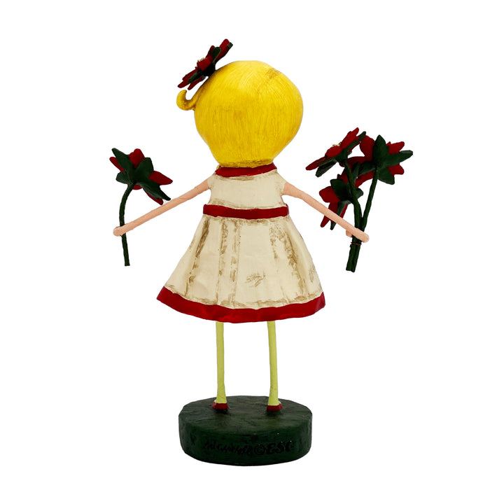 Lori Mitchell Christmas Collection: Etta Poinsettia Figurine sparkle-castle