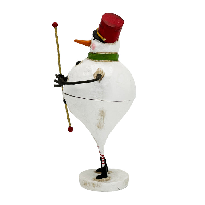 Lori Mitchell Christmas Collection: Frosty Fellow Container Figurine sparkle-castle