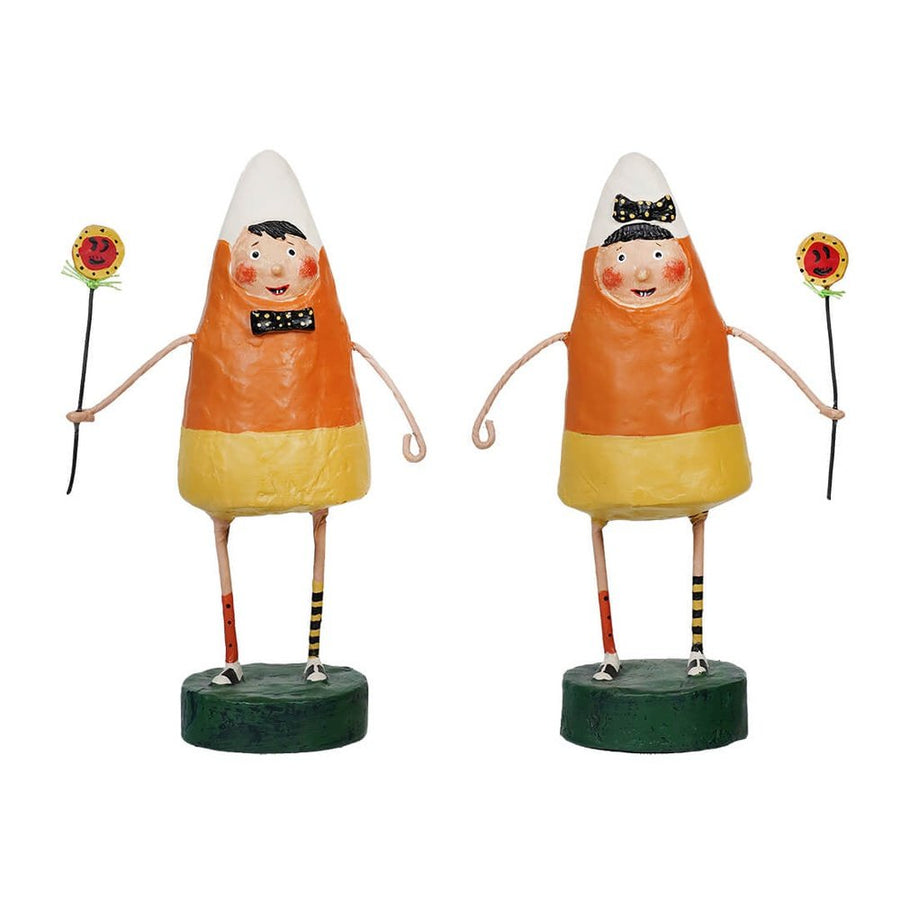Lori Mitchell Halloween Collection: Corny & Candie Figurines, Set of 2 sparkle-castle