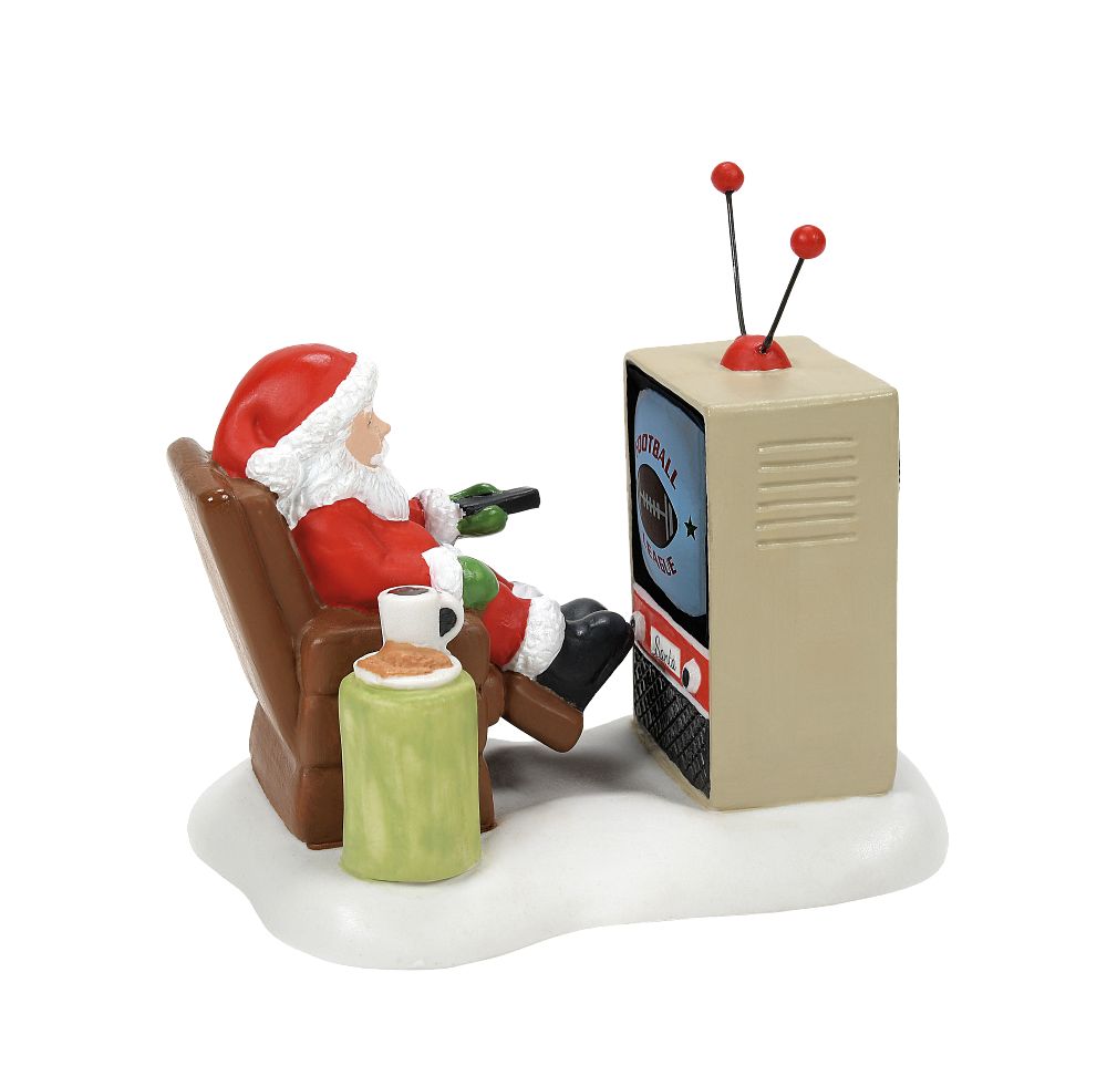 Department 56 North Pole Series Accessory: Santa At The Man Cave