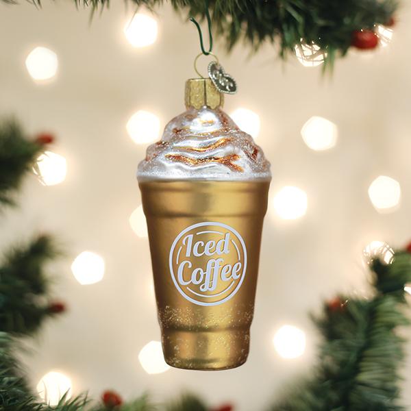 Old World Christmas: Blended Coffee Hanging Ornament sparkle-castle