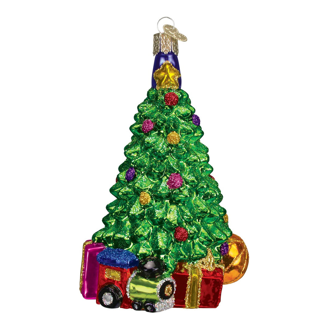 Old World Christmas: Christmas Morning Tree Hanging Ornament sparkle-castle