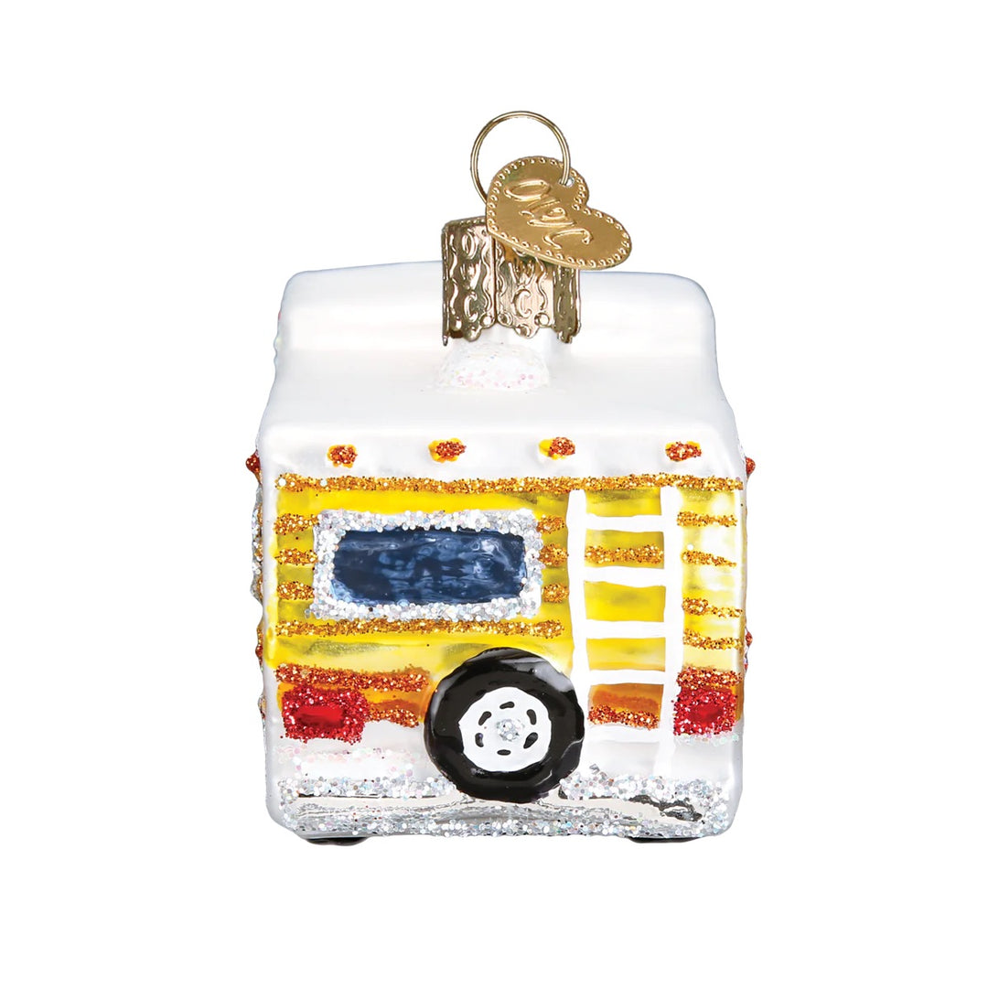 Old World Christmas: Classic Motorhome Hanging Ornament sparkle-castle