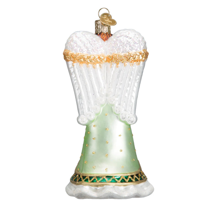 Old World Christmas: Irish Angel Hanging Ornament sparkle-castle