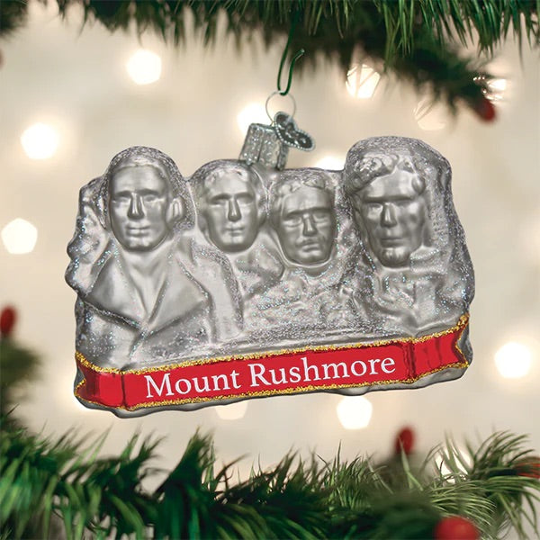 Old World Christmas: Mount Rushmore Hanging Ornament sparkle-castle