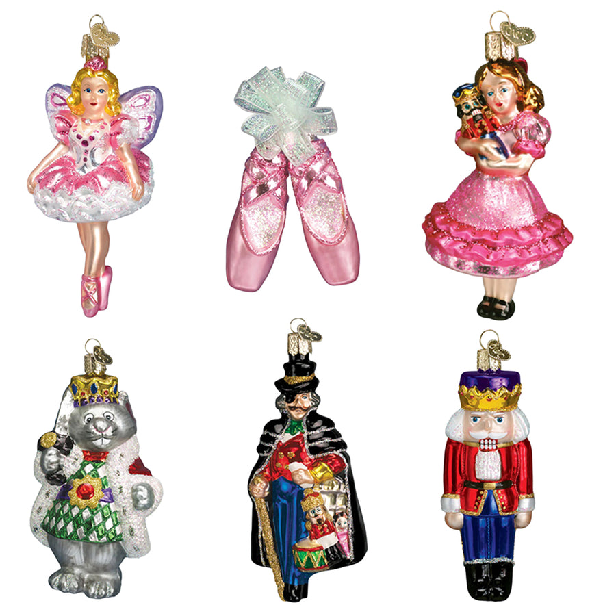 Old World Christmas: Nutcracker Suite Collection Hanging Ornaments, Set of 6 sparkle-castle