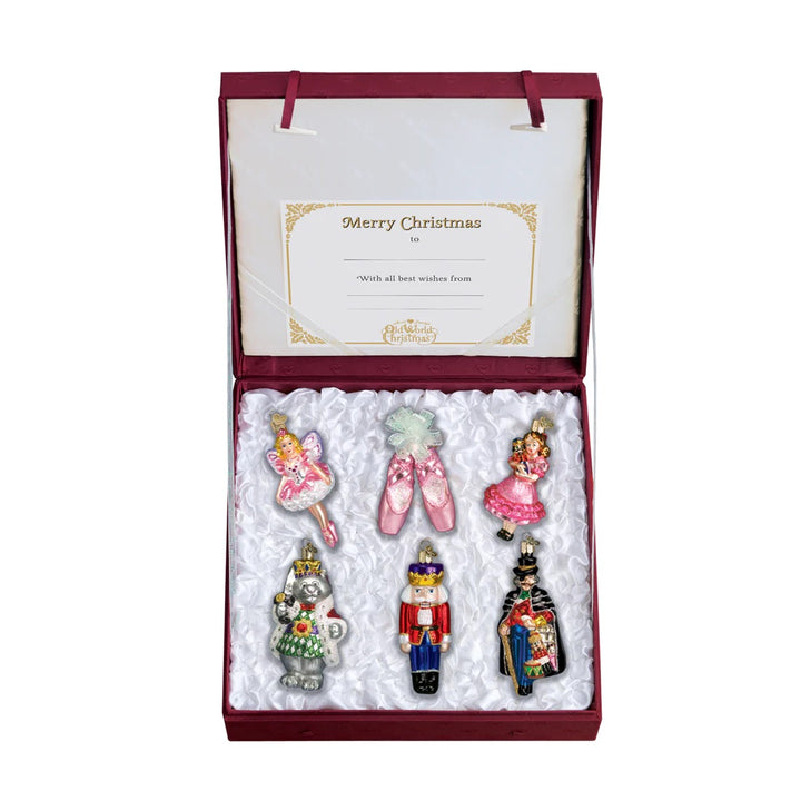 Old World Christmas: Nutcracker Suite Collection Hanging Ornaments, Set of 6 sparkle-castle