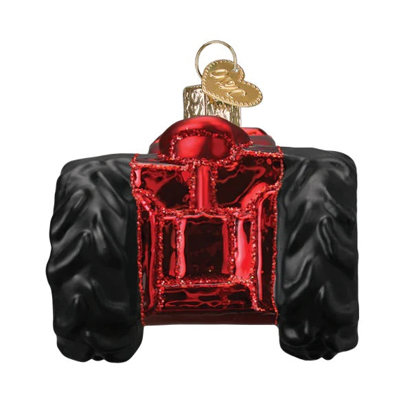 Old World Christmas: Old Farm Tractor Hanging Ornament sparkle-castle