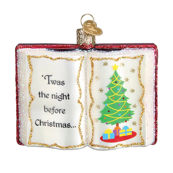 Old World Christmas: The Night Before Christmas Hanging Ornament sparkle-castle