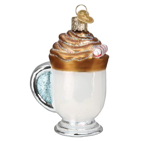Old World Christmas: Whipped Coffee Hanging Ornament sparkle-castle