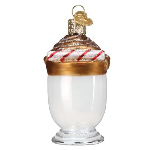 Old World Christmas: Whipped Coffee Hanging Ornament sparkle-castle
