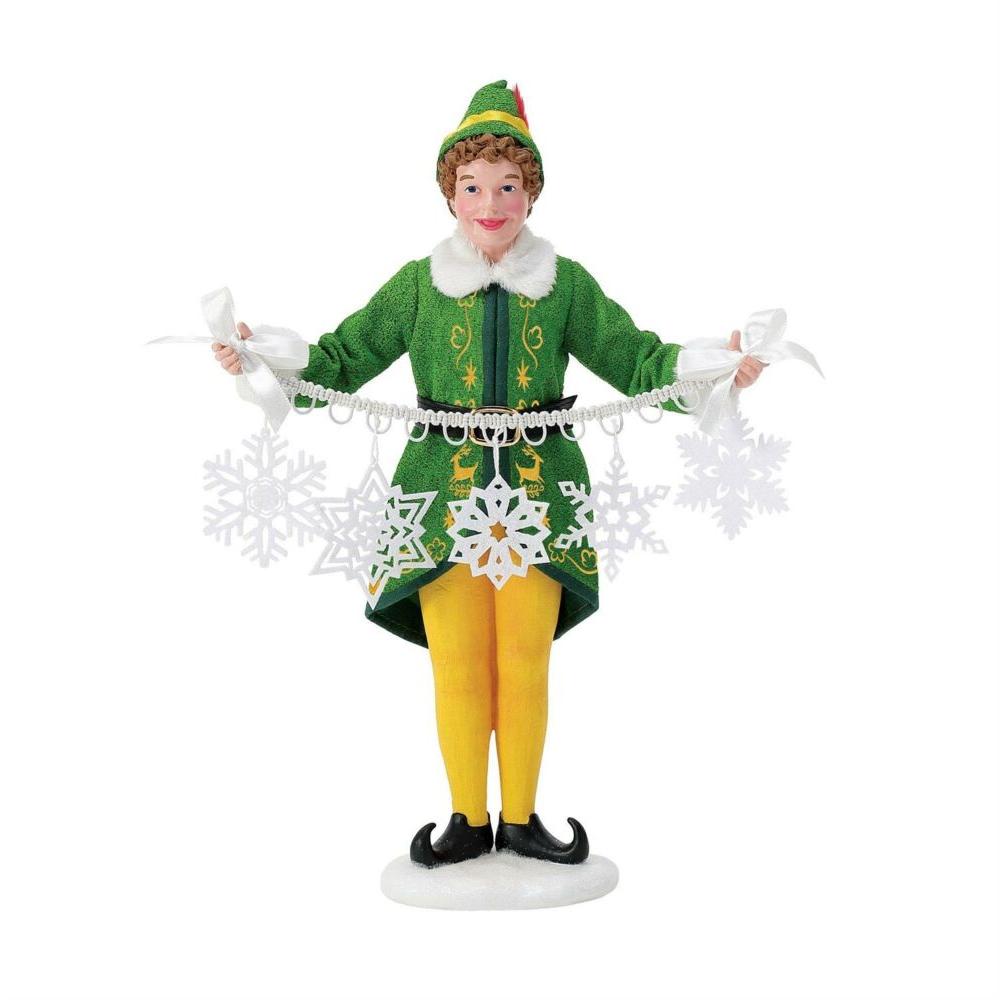 Department 56 Possible Dreams: Buddy the Elf Making Snowflakes Figurine sparkle-castle