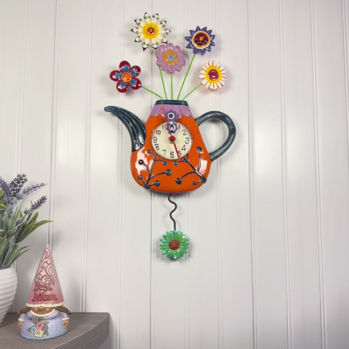Allen Designs: Flower-tea-ful Clock