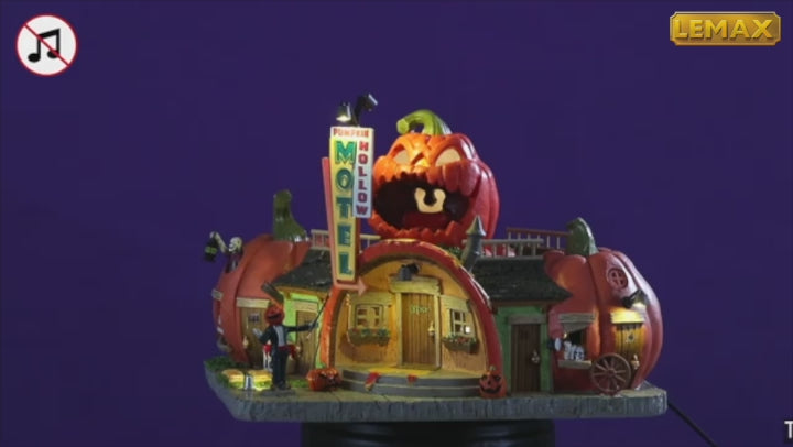 Lemax Spooky Town Halloween Village: Pumpkin Hollow Motel